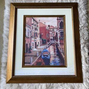 J. Margosian “Venice Sky” Matted and Framed Print For Lovers of Art & Travel